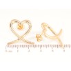 Сережки Xuping Позолота 18K пусети «Сердечка» фото №2 Сережки Xuping Позолота 18K пусети «Сердечка» фото №2