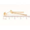 Серьги Xuping Позолота 18K пусеты Подвески с кристальными дорожками фото №2 Серьги Xuping Позолота 18K пусеты Подвески с кристальными дорожками фото №2