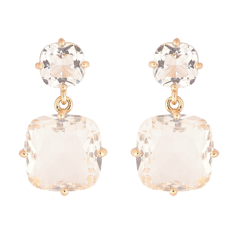 Серьги Xuping Позолота 18K пусеты Кристальные подвески фото №2 Серьги Xuping Позолота 18K пусеты Кристальные подвески фото №2