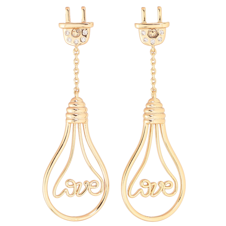 Сережки Xuping Позолота 18K пусети «Лампочки» фото №7 Сережки Xuping Позолота 18K пусети «Лампочки» фото №7