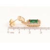 Сережки Xuping Позолота 18K пусети «Кришталеві підвіски з зеленим кристалом» фото №2 Сережки Xuping Позолота 18K пусети «Кришталеві підвіски з зеленим кристалом» фото №2
