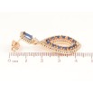 Серьги Xuping JEAN GOUJON Позолота 18K пусеты Роскошные подвески с инкрустацией бело-синими кристаллами фото №2