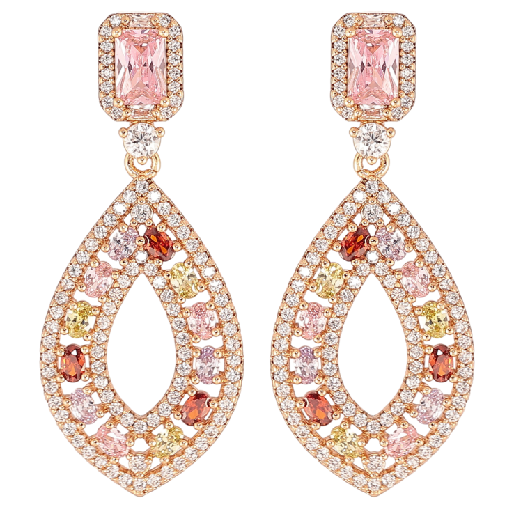 Серьги Xuping JEAN GOUJON Позолота 18K пусеты Роскошные подвески с инкрустацией разноцветными кристаллами фото №9 Серьги Xuping JEAN GOUJON Позолота 18K пусеты Роскошные подвески с инкрустацией разноцветными кристаллами фото №9