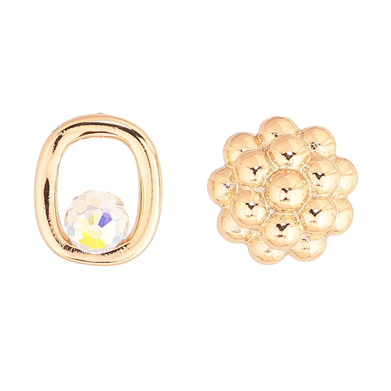 Серьги Xuping цвет 18K с кристаллами Swarovski пусеты Разноплановые с кристаллом Shimmer фото №1 Серьги Xuping цвет 18K с кристаллами Swarovski пусеты Разноплановые с кристаллом Shimmer фото №1