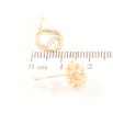 Сережки Xuping колір 18K з кристалами Swarovski пусети «Різнопланові з кристалом Shimmer» фото №2 Сережки Xuping колір 18K з кристалами Swarovski пусети «Різнопланові з кристалом Shimmer» фото №2