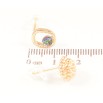 Сережки Xuping колір 18K з кристалами Swarovski пусети «Різнопланові з кристалом Vitrail Medium» фото №2 Сережки Xuping колір 18K з кристалами Swarovski пусети «Різнопланові з кристалом Vitrail Medium» фото №2
