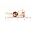 Серьги Xuping цвет 14K с кристаллами Swarovski английский замок Кристалл Burgundy фото №2
