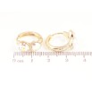Сережки Xuping колір 14K з кристалами Swarovski колечка «Кришталеві сердечка АВ» фото №2 Сережки Xuping колір 14K з кристалами Swarovski колечка «Кришталеві сердечка АВ» фото №2