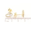 Сережки Xuping колір 14K з кристалами Swarovski пусети «Кришталеві сердечка Clear» фото №2 Сережки Xuping колір 14K з кристалами Swarovski пусети «Кришталеві сердечка Clear» фото №2