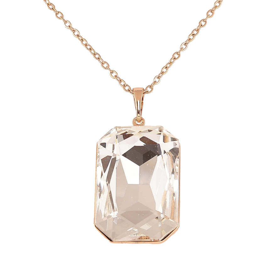 Кулон Xuping колір 18K з кристалами Swarovski на ланцюжку Кристал Clear, 19х28мм» довжина 40-45см х 2мм фото №1 Кулон Xuping колір 18K з кристалами Swarovski на ланцюжку Кристал Clear, 19х28мм» довжина 40-45см х 2мм фото №1