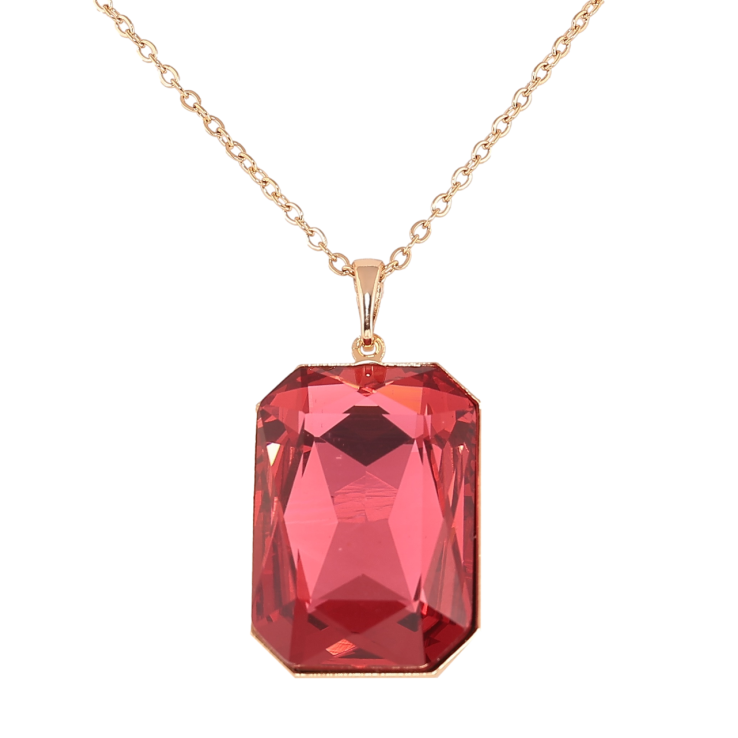 Кулон Xuping колір 18K з кристалами Swarovski на ланцюжку Кристал Siam, 19х28мм» довжина 41-46см х 2мм фото №12 Кулон Xuping колір 18K з кристалами Swarovski на ланцюжку Кристал Siam, 19х28мм» довжина 41-46см х 2мм фото №12