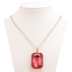 Кулон Xuping цвет 18K с кристаллами Swarovski на цепочке Кристалл Siam, 19х28мм длина 41-46см х 2мм фото №2 Кулон Xuping цвет 18K с кристаллами Swarovski на цепочке Кристалл Siam, 19х28мм длина 41-46см х 2мм фото №2