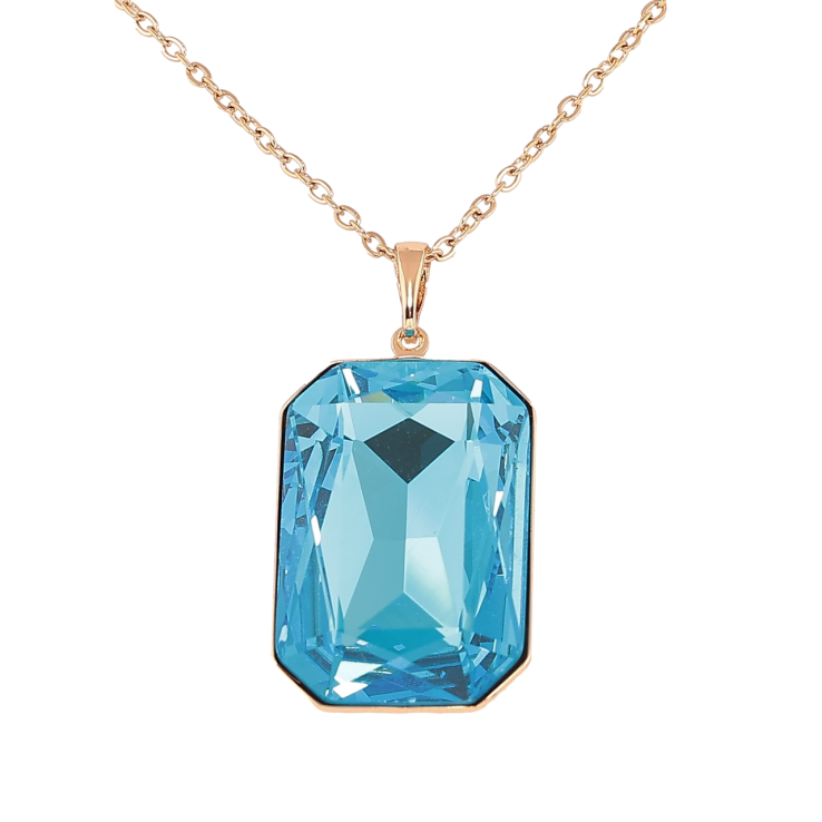 Кулон Xuping колір 18K з кристалами Swarovski на ланцюжку Кристал Aquamarine, 19х28мм» довжина 40-45см х 2мм фото №22 Кулон Xuping колір 18K з кристалами Swarovski на ланцюжку Кристал Aquamarine, 19х28мм» довжина 40-45см х 2мм фото №22