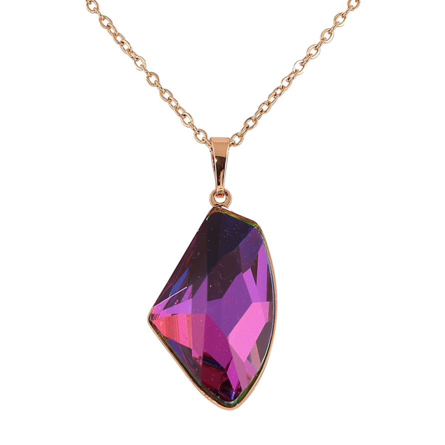 Кулон Xuping колір 18K з кристалами Swarovski на ланцюжку Кристал Vitrail Medium» довжина 40-45см х 2мм фото №1 Кулон Xuping колір 18K з кристалами Swarovski на ланцюжку Кристал Vitrail Medium» довжина 40-45см х 2мм фото №1