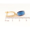 Сережки Xuping Позолота 18K англійський замок «Підвіски з синім кристалом» фото №2 Сережки Xuping Позолота 18K англійський замок «Підвіски з синім кристалом» фото №2