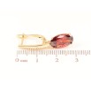 Серьги Xuping Позолота 18K английский замок Подвески с красным кристаллом фото №2 Серьги Xuping Позолота 18K английский замок Подвески с красным кристаллом фото №2