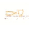Сережки Xuping Позолота 18K англійський замок «Скоби» фото №2
