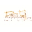 Серьги Xuping Позолота 18K английский замок Граненный кристалл с кристальным цветочком фото №2 Серьги Xuping Позолота 18K английский замок Граненный кристалл с кристальным цветочком фото №2