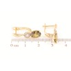 Серьги Xuping Позолота 18K английский замок Оливковый кристалл с кристальным цветочком фото №2 Серьги Xuping Позолота 18K английский замок Оливковый кристалл с кристальным цветочком фото №2