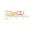 Сережки Xuping Позолота 18K англійський замок «Підвіски з бузковими кристалами» фото №2 Сережки Xuping Позолота 18K англійський замок «Підвіски з бузковими кристалами» фото №2