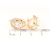 Серьги Xuping Позолота 18K английский замок Узор с кристаллами фото №2