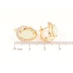 Сережки Xuping Позолота 18K англійський замок «Візерунок з салатовими кристалами» фото №2 Сережки Xuping Позолота 18K англійський замок «Візерунок з салатовими кристалами» фото №2