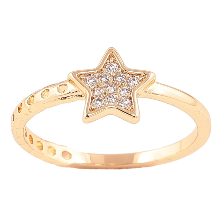 Кольцо Xuping Позолота 18K Звезда фото №9