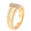 Каблучка Xuping Позолота 18K «Візерунок з кристалами» фото №2 Каблучка Xuping Позолота 18K «Візерунок з кристалами» фото №2