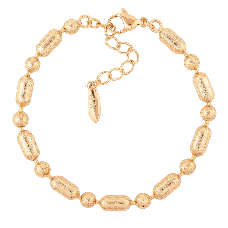 Браслет Xuping Позолота 18K Цепочка Перлина с шагренью длина с доп.цепочка 17-20.5см х 5мм фото №5