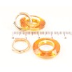 Серьги Xuping Позолота 18K подвески на колечках Оранжевые кристальные колечки 2 в 1 фото №2 Серьги Xuping Позолота 18K подвески на колечках Оранжевые кристальные колечки 2 в 1 фото №2