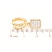 Серьги Xuping Позолота 18K подвески на колечках Узор с кристаллами фото №2 Серьги Xuping Позолота 18K подвески на колечках Узор с кристаллами фото №2
