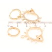 Серьги Xuping Позолота 18K подвески на колечках Ежики 2 в 1 фото №2 Серьги Xuping Позолота 18K подвески на колечках Ежики 2 в 1 фото №2