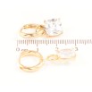 Сережки Xuping Позолота 18K підвіски на колечках «Кристальний блиск» 9х9мм, 2 в 1 фото №3 Сережки Xuping Позолота 18K підвіски на колечках «Кристальний блиск» 9х9мм, 2 в 1 фото №3