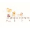 Серьги Xuping M&L Цвет 18K пусеты Сиреневые кристаллы 3х3мм фото №2 Серьги Xuping M&L Цвет 18K пусеты Сиреневые кристаллы 3х3мм фото №2