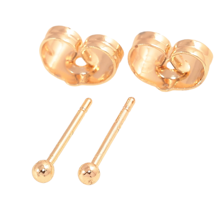 Серьги Xuping M&L Цвет 18K пусеты Шарики ø 2мм фото №9 Серьги Xuping M&L Цвет 18K пусеты Шарики ø 2мм фото №9