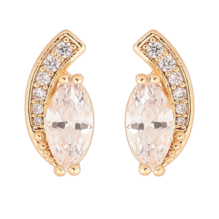 Серьги Xuping M&L Цвет 18K пусеты Кристальный узор фото №15 Серьги Xuping M&L Цвет 18K пусеты Кристальный узор фото №15