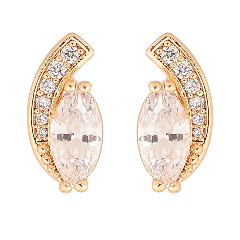 Сережки Xuping M&L Колір 18K пусети Кришталевий візерунок» фото №2 Сережки Xuping M&L Колір 18K пусети Кришталевий візерунок» фото №2