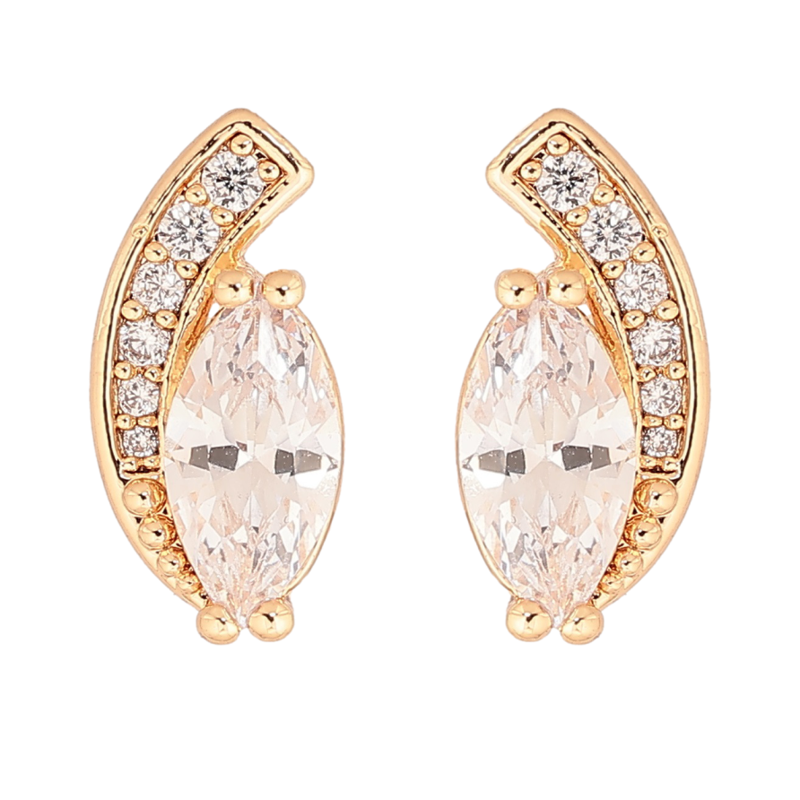 Серьги Xuping M&L Цвет 18K пусеты Кристальный узор фото №1 Серьги Xuping M&L Цвет 18K пусеты Кристальный узор фото №1