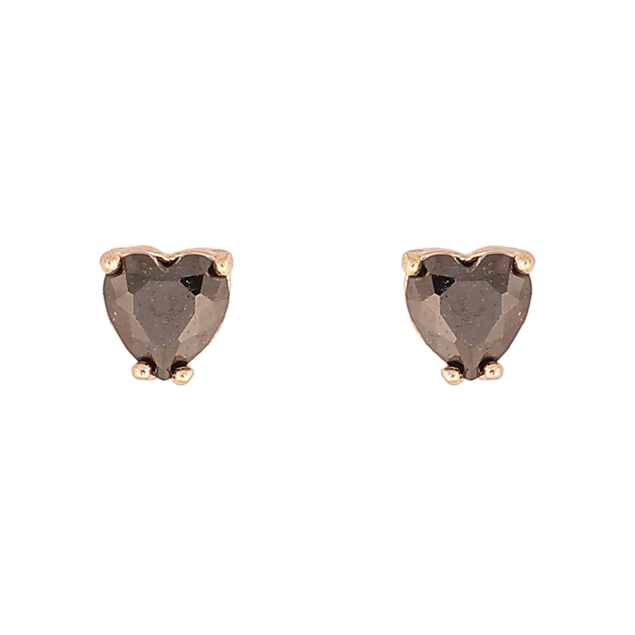Серьги Xuping M&L Цвет 18K пусеты Черные кристальные сердечки 4х4мм фото №1 Серьги Xuping M&L Цвет 18K пусеты Черные кристальные сердечки 4х4мм фото №1