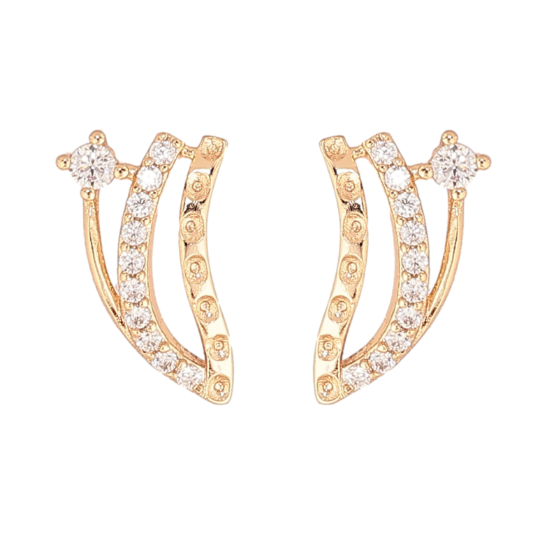 Сережки Xuping M&L Колір 18K пусети Візерунок з кристалами» фото №7 Сережки Xuping M&L Колір 18K пусети Візерунок з кристалами» фото №7