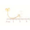 Серьги Xuping M&L Цвет 18K пусеты Дуги с жемчужинами фото №2 Серьги Xuping M&L Цвет 18K пусеты Дуги с жемчужинами фото №2