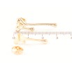 Серьги Xuping M&L Цвет 18K пусеты Ассиметричные сердечки фото №2