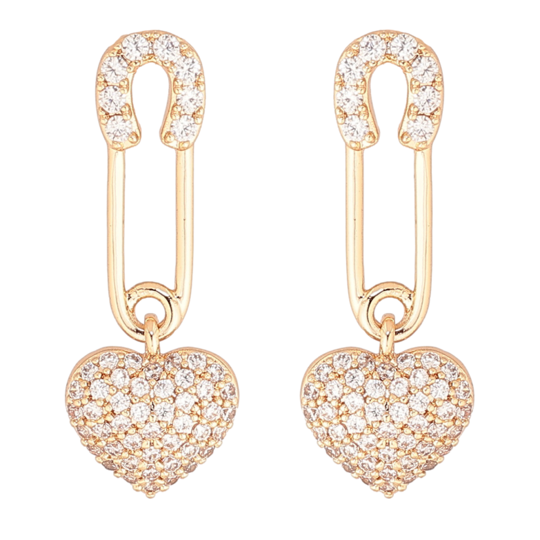 Сережки Xuping M&L Колір 18K пусети «Шпильки з сердечками» фото №22