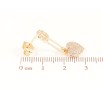 Серьги Xuping M&L Цвет 18K пусеты Булавки с сердечками фото №2