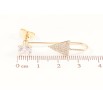 Сережки Xuping M&L Колір 18K пусети «Кристал з гачком» 2 в 1 фото №2 Сережки Xuping M&L Колір 18K пусети «Кристал з гачком» 2 в 1 фото №2