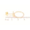 Серьги Xuping M&L Цвет 18K пусеты Кристальные бабочки с колечками фото №2
