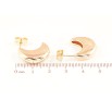 Сережки Xuping M&L Колір 18K пусети «Об'ємні дуги» фото №2 Сережки Xuping M&L Колір 18K пусети «Об'ємні дуги» фото №2