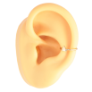 Сережки Xuping Позолота 18K моно-кафа «Візерунок трикутник» (1шт) фото №3 Сережки Xuping Позолота 18K моно-кафа «Візерунок трикутник» (1шт) фото №3