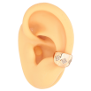 Серьги Xuping Позолота 18K моно-каффа Ромбовый узор с кристаллами (1шт) фото №2 Серьги Xuping Позолота 18K моно-каффа Ромбовый узор с кристаллами (1шт) фото №2