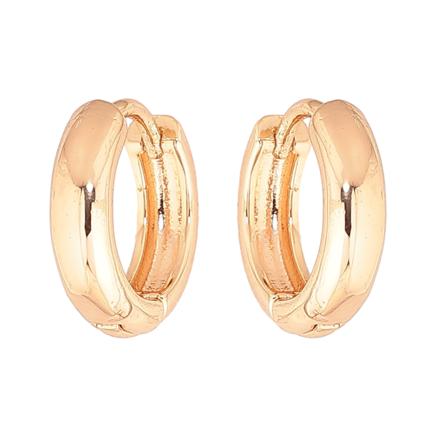 Серьги Xuping M&L Цвет 18K колечки Классика, шир. 4мм ø 14мм фото №1 Серьги Xuping M&L Цвет 18K колечки Классика, шир. 4мм ø 14мм фото №1